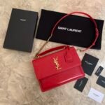 MEDIUM SUNSET SATCHEL IN SMOOTH LEATHER