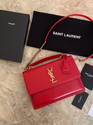 MEDIUM SUNSET SATCHEL IN SMOOTH LEATHER