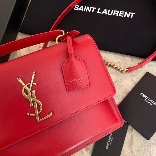 MEDIUM SUNSET SATCHEL IN SMOOTH LEATHER