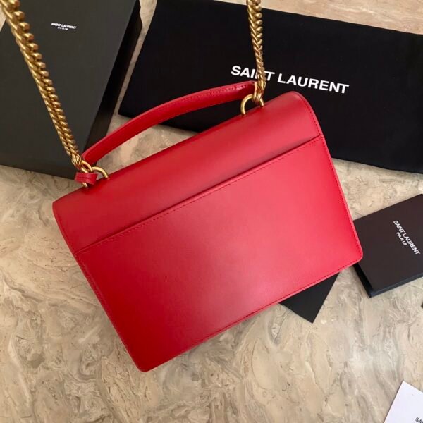 MEDIUM SUNSET SATCHEL IN SMOOTH LEATHER