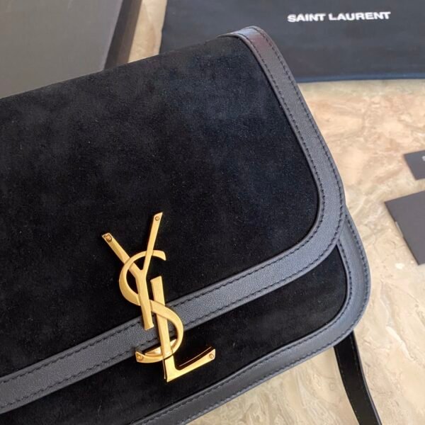 SOLFERINO MEDIUM SOFT SATCHEL IN SUEDE AND SMOOTH LEATHER