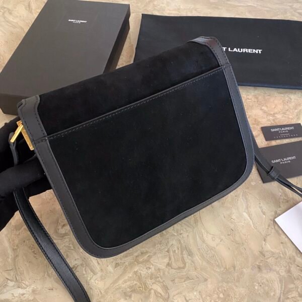 SOLFERINO MEDIUM SOFT SATCHEL IN SUEDE AND SMOOTH LEATHER