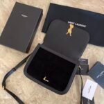 SOLFERINO MEDIUM SOFT SATCHEL IN SUEDE AND SMOOTH LEATHER