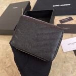 MONOGRAM COMPACT ZIP AROUND WALLET IN GRAIN DE POUDRE EMBOSSED LEATHER