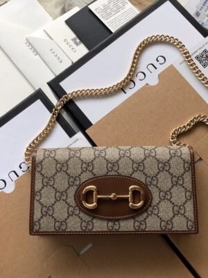 Gucci Horsebit 1955 wallet with chain