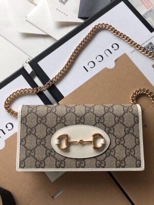 Gucci Horsebit 1955 wallet with chain