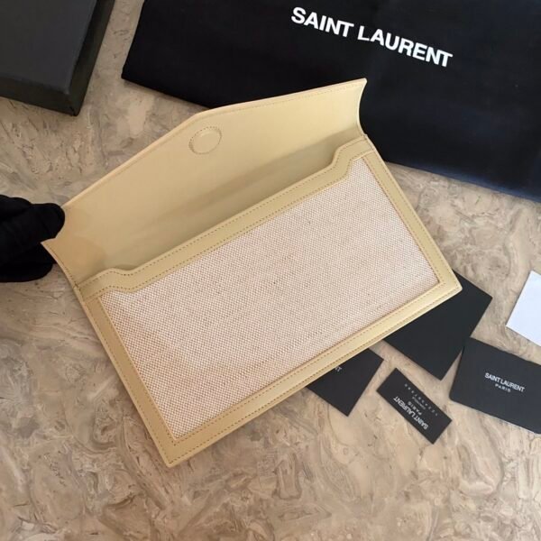 UPTOWN POUCH IN CANVAS AND SMOOTH LEATHER