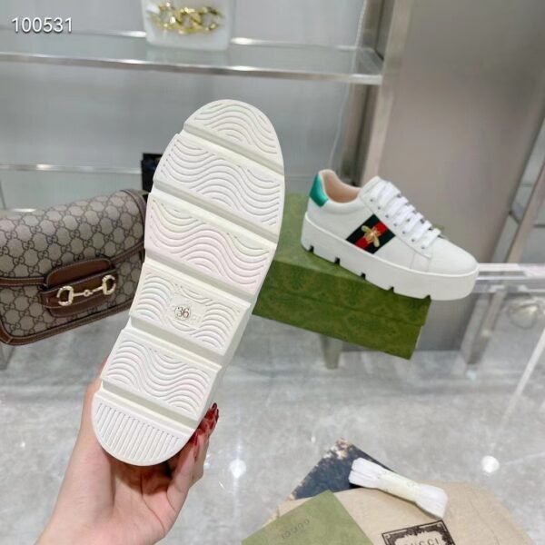 Gucci Ace Embroidered Platform Sneakers