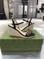 Marmont Leather Sandals In Black