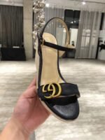 Marmont Leather Sandals In Black