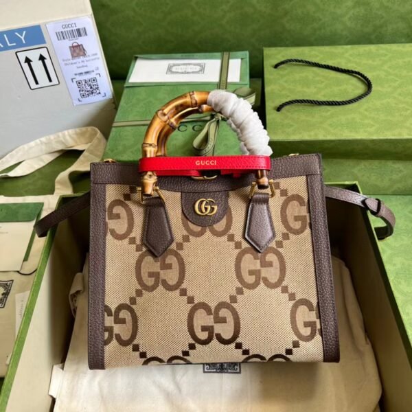 GUCCI DIANA JUMBO GG SMALL TOTE BAG