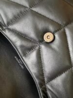 Yves Saint Laurent Loulou Puffer Small Quilted Leather Clutch In Black