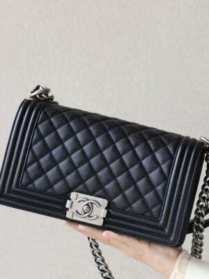 BOY CHANEL SHOULDER BAG Cow Leather