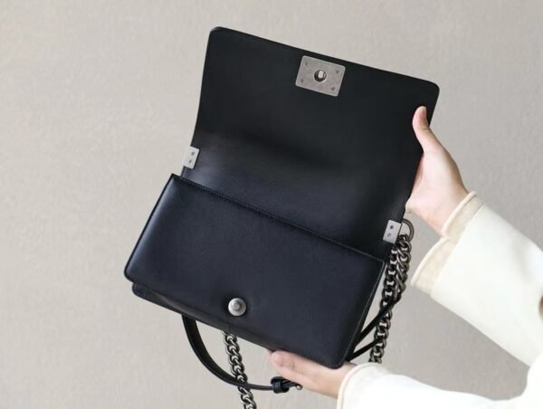 BOY CHANEL SHOULDER BAG Cow Leather