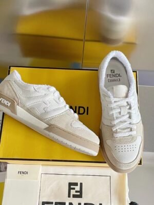 Fendi Match leather low-top sneakers