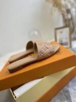 Louis Vuitton Revival Mule Nude Slippers