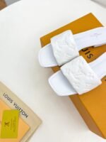 Louis Vuitton Revival Mule Nude White Slippers
