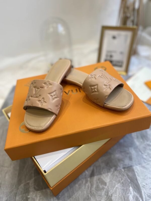 Louis Vuitton Revival Mule Nude Slippers