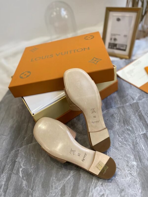 Louis Vuitton Revival Mule Nude Slippers