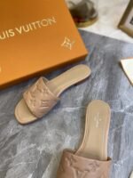 Louis Vuitton Revival Mule Nude Slippers