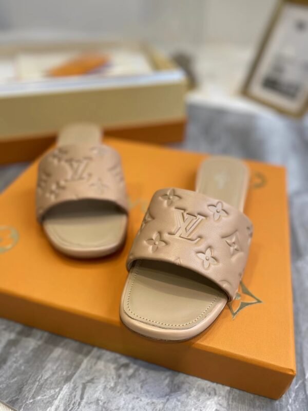 Louis Vuitton Revival Mule Nude Slippers
