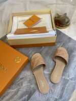 Louis Vuitton Revival Mule Nude Slippers