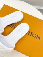 Louis Vuitton Revival Mule Nude White Slippers