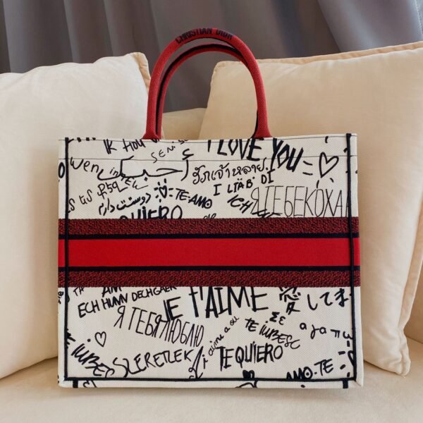 ‘I Love You’ Book Tote  – large