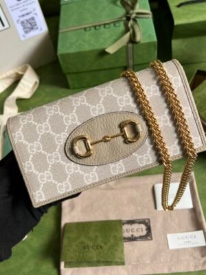 Gucci Horsebit 1955 wallet with chain