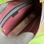 Crocodile shoulder bag with Double G