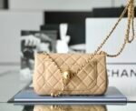 Chanel classic flap mini with golden ball