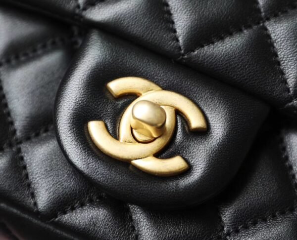 Chanel classic flap mini with golden ball