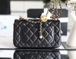 Chanel classic flap mini with golden ball