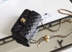 Chanel classic flap mini with golden ball