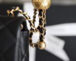 Chanel classic flap mini with golden ball