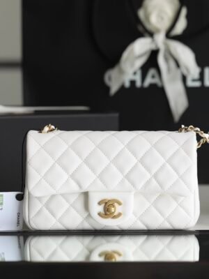 Chanel classic flap mini with golden ball