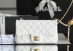 Chanel classic flap mini with golden ball