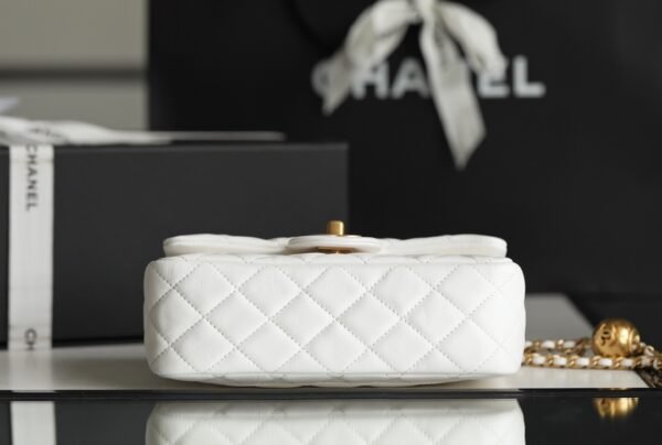 Chanel classic flap mini with golden ball