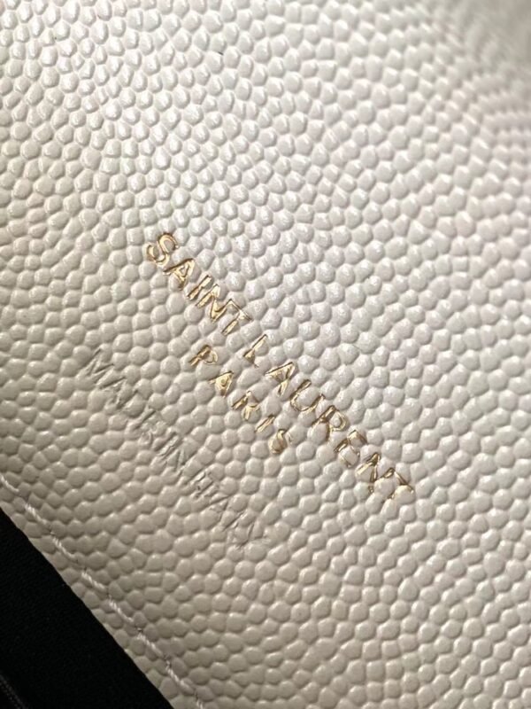 CASSANDRE SAINT LAURENT MATELASSÉ FLAP POUCH IN QUILTED GRAIN DE POUDRE EMBOSSED LEATHER