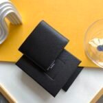 CASSANDRE EAST/WEST WALLET IN GRAIN DE POUDRE EMBOSSED LEATHER