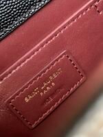 CASSANDRA MEDIUM TOP HANDLE BAG IN GRAIN DE POUDRE EMBOSSED LEATHER