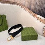 GG belt with silver buckle