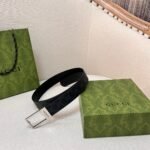 GG belt with silver buckle