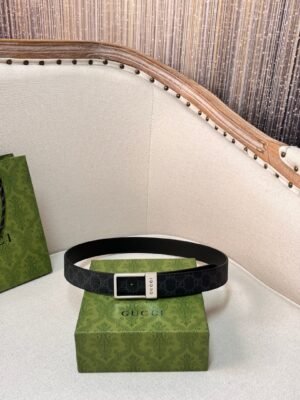 GG belt with silver buckle