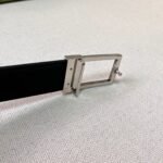 GG belt with silver buckle
