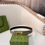 GG belt with silver buckle