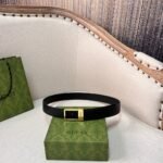 GG belt with silver buckle