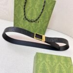 GG belt with silver buckle