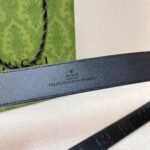 GG belt with silver buckle