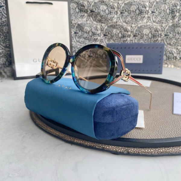 ROUND-FRAME INTERLOCKING G SUNGLASSES